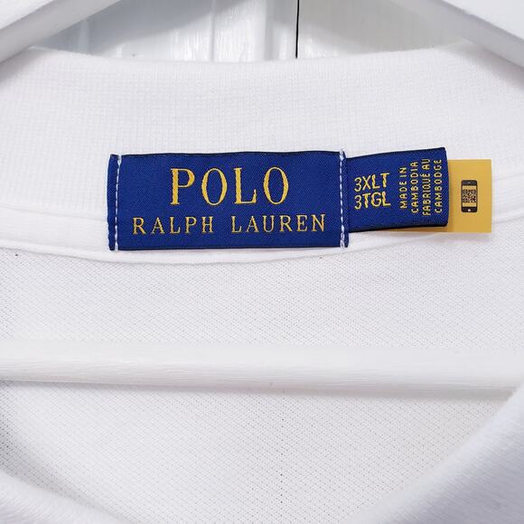 NWT POLO RALPH LAUREN Custom Classic SS Bear Polo Shirt Men's 3XLT *Minor Flaw* - Picture 3 of 11